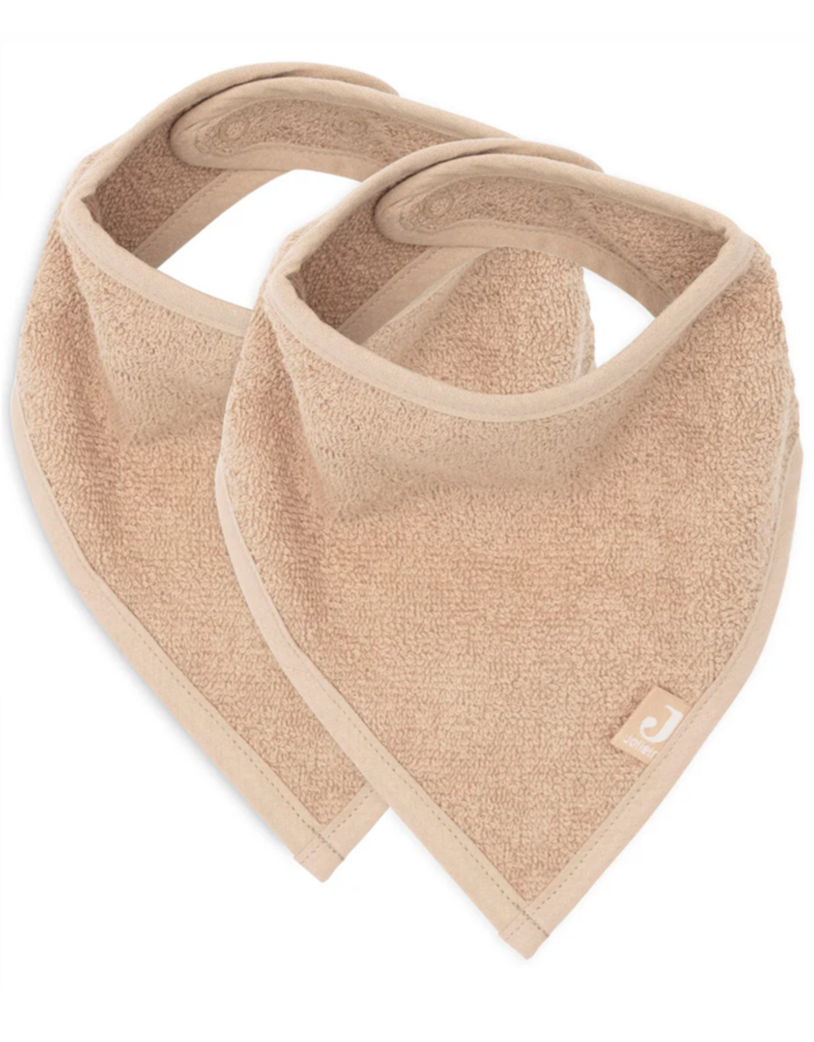 Jollein Slab Bandana Badstof Bisquit (2pack) - Jollein