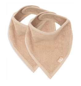 Jollein Slab Bandana Badstof Bisquit (2pack) - Jollein