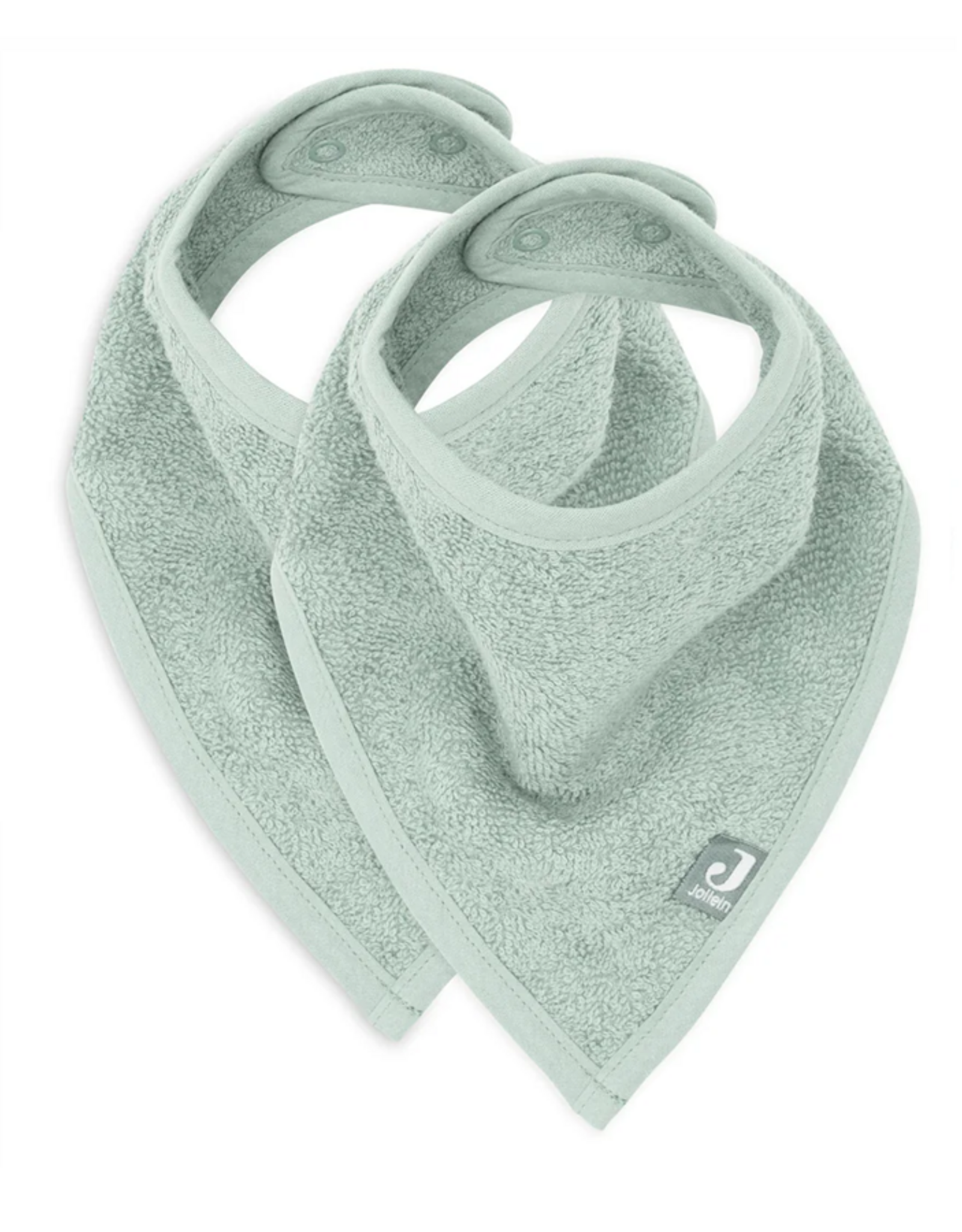 Jollein Slab Bandana Badstof Ash Green (2pack) - Jollein