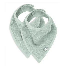 Jollein Slab Bandana Badstof Ash Green (2pack) - Jollein