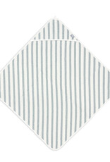 Jollein Badcape 75x75cm Stripe Terry Sea Green GOTS - Jollein