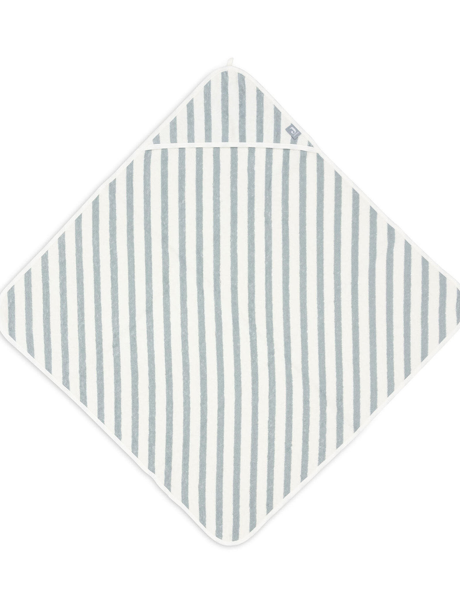 Jollein Badcape 75x75cm Stripe Terry Sea Green GOTS - Jollein