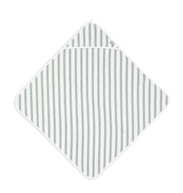 Jollein Badcape 75x75cm Stripe Terry Sea Green GOTS - Jollein