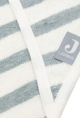 Jollein Badcape 75x75cm Stripe Terry Sea Green GOTS - Jollein
