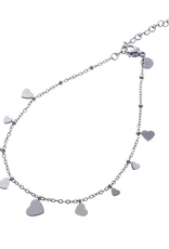 Day & Eve by Go Dutch Label Enkelbandje (A4499-1) zilver - Day & Eve by Go Dutch Label