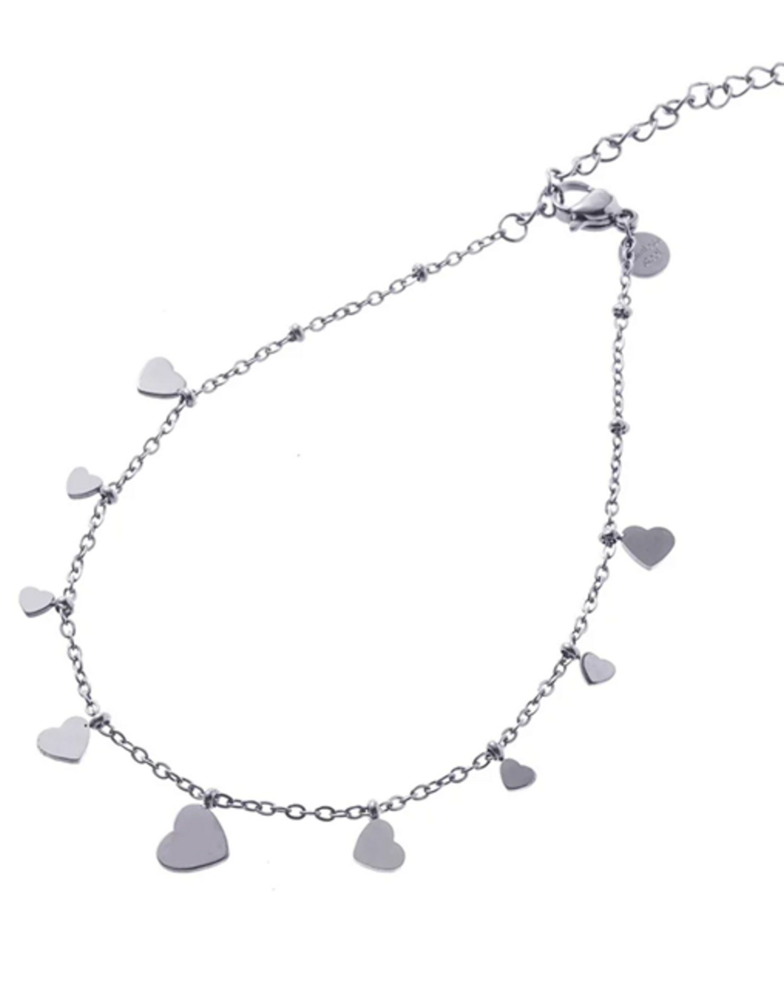 Day & Eve by Go Dutch Label Enkelbandje (A4499-1) zilver - Day & Eve by Go Dutch Label