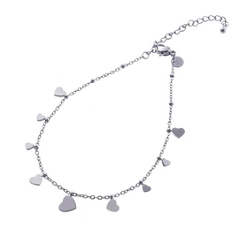 Day & Eve by Go Dutch Label Enkelbandje (A4499-1) zilver - Day & Eve by Go Dutch Label