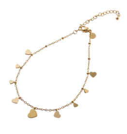 Day & Eve by Go Dutch Label Enkelbandje (A4499-2) goud - Day & Eve by Go Dutch Label