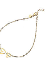 Day & Eve by Go Dutch Label Enkelbandje (A5339-2) 14K goud - Day & Eve by Go Dutch Label