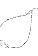 Day & Eve by Go Dutch Label Enkelbandje (A5339-1) zilver - Day & Eve by Go Dutch Label