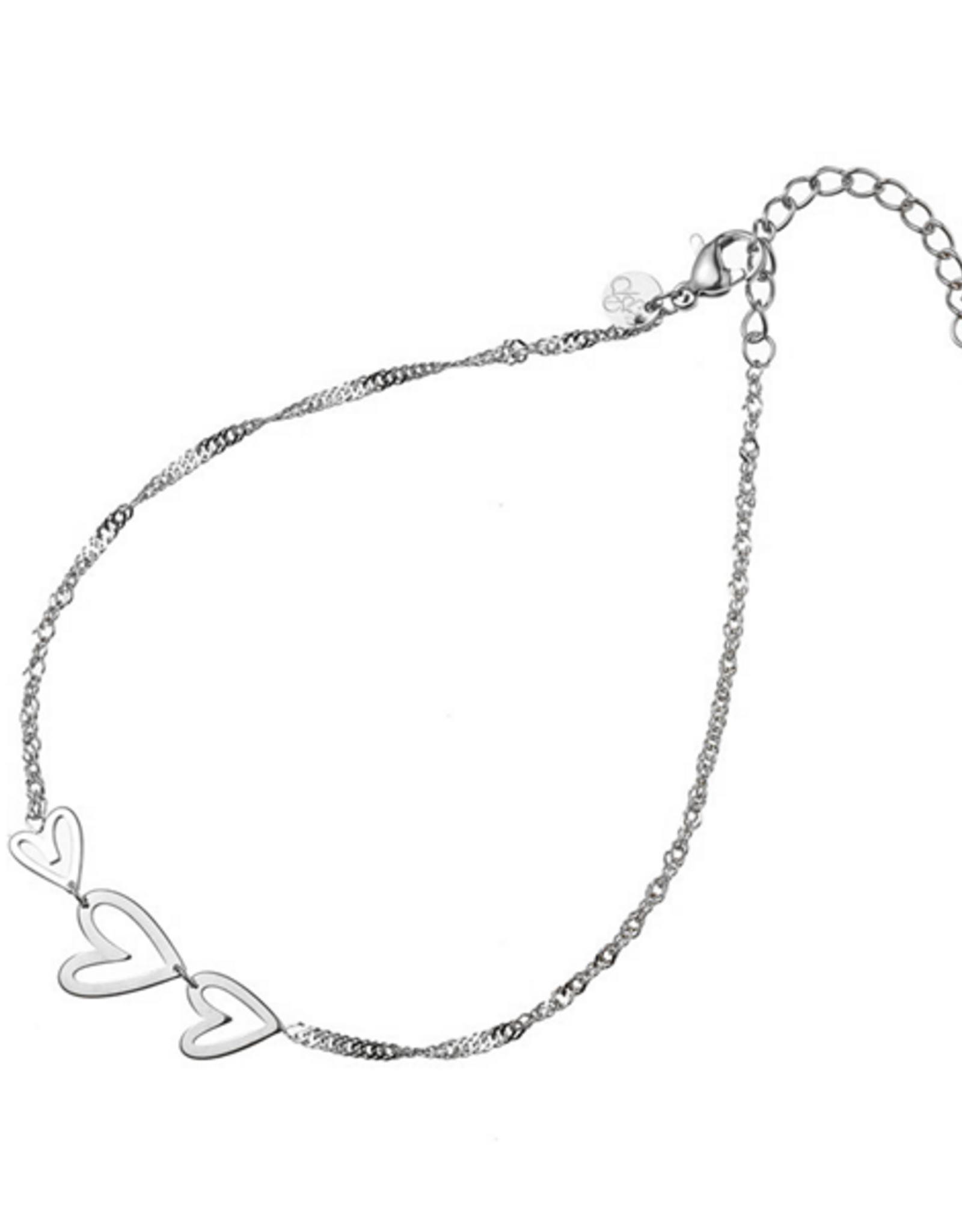 Day & Eve by Go Dutch Label Enkelbandje (A5339-1) zilver - Day & Eve by Go Dutch Label