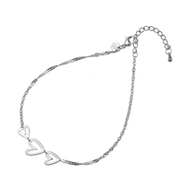 Day & Eve by Go Dutch Label Enkelbandje (A5339-1) zilver - Day & Eve by Go Dutch Label