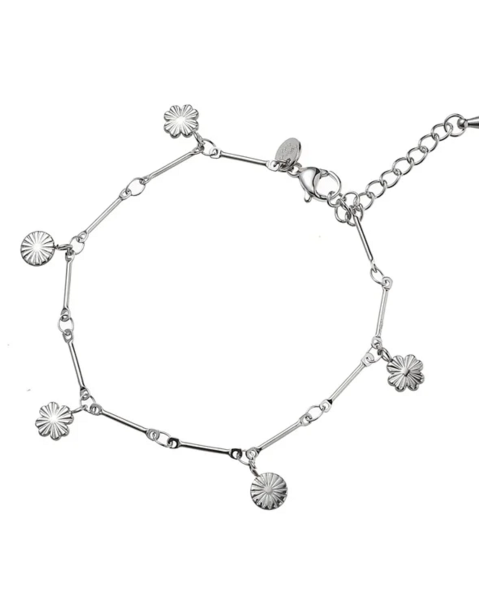 Day & Eve by Go Dutch Label Enkelbandje (A5340-1) zilver - Day & Eve by Go Dutch Label