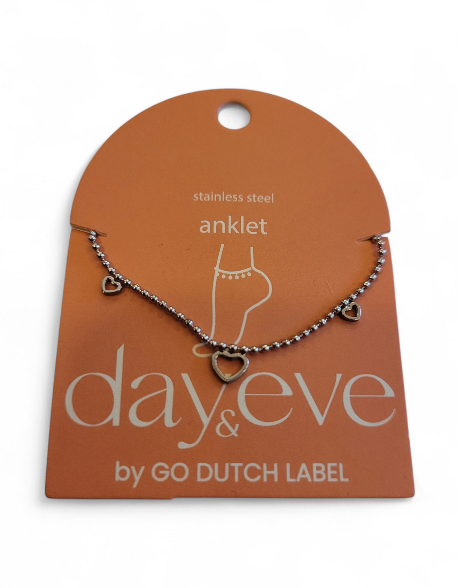 Day & Eve by Go Dutch Label Enkelbandje (A5342-1) zilver - Day & Eve by Go Dutch Label.