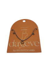 Day & Eve by Go Dutch Label Enkelbandje (A5343-1) zilver - Day & Eve by Go Dutch Label