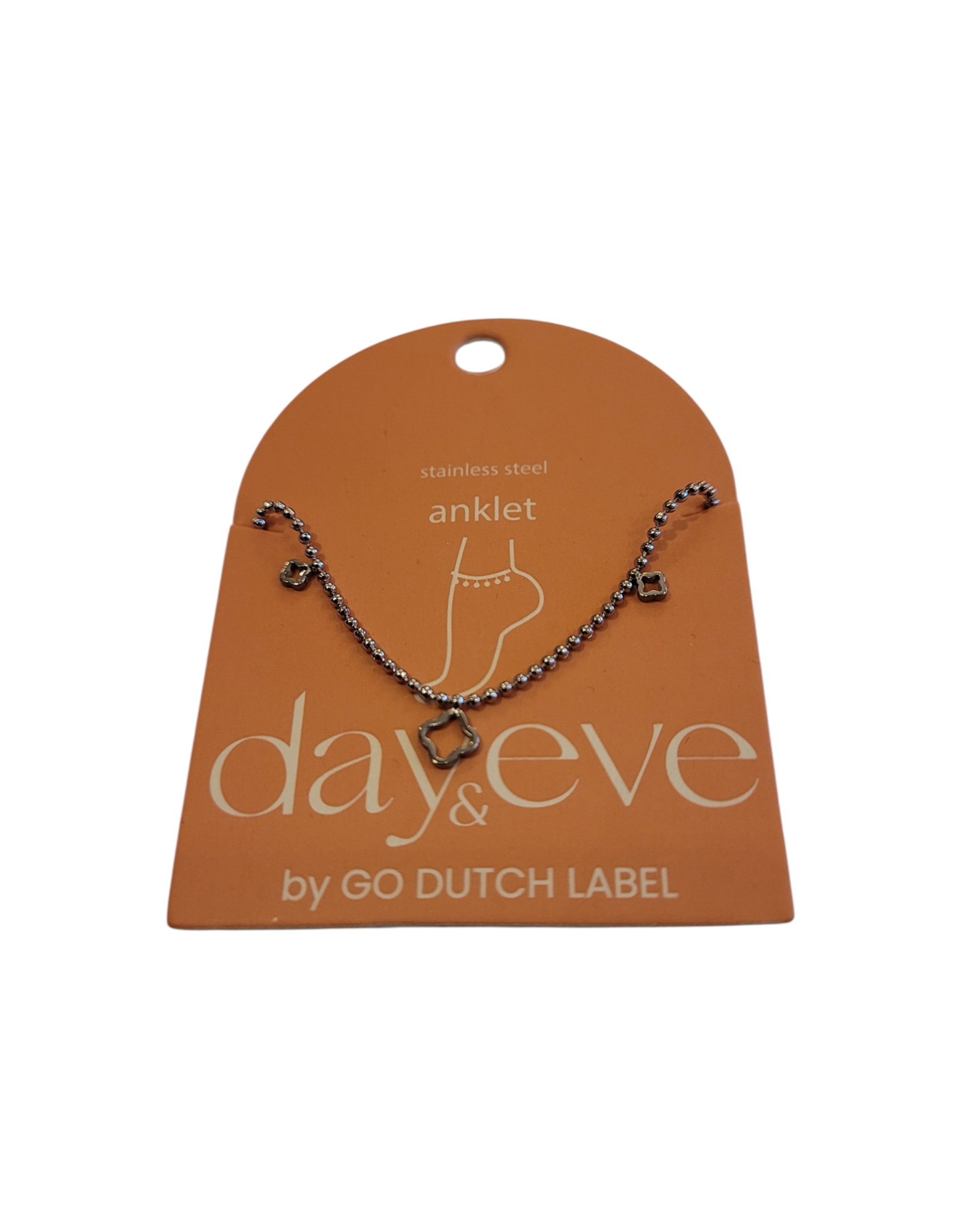 Day & Eve by Go Dutch Label Enkelbandje (A5343-1) zilver - Day & Eve by Go Dutch Label