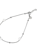 Day & Eve by Go Dutch Label Enkelbandje (A5349-1) zilver - Day & Eve by Go Dutch Label