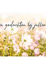 In gedachten bij jullie - Wenskaart Compassion