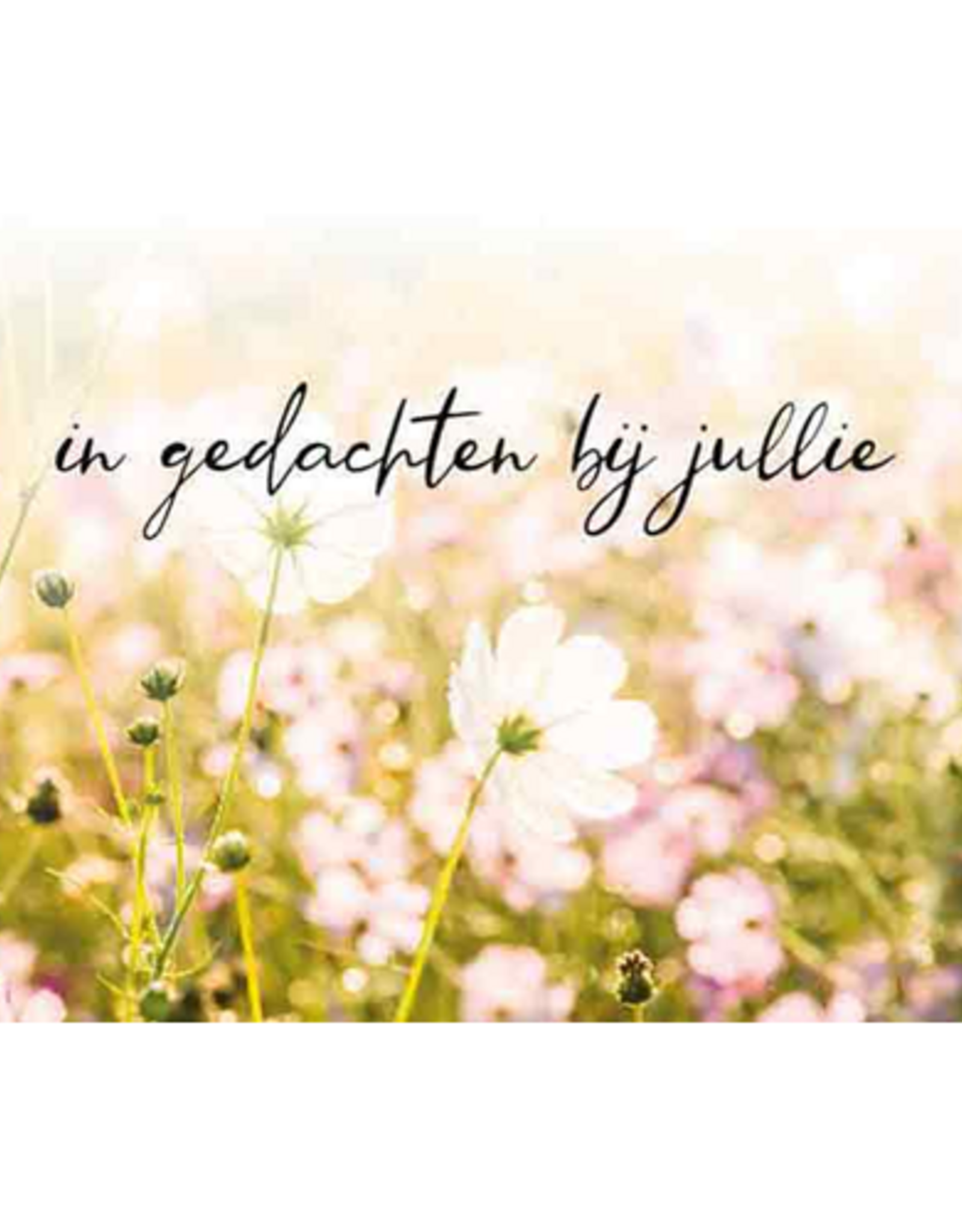 In gedachten bij jullie - Wenskaart Compassion