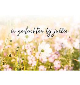 In gedachten bij jullie - Wenskaart Compassion