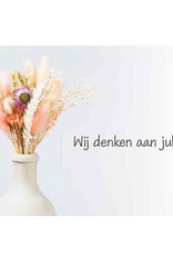 Wij denken aan jullie - Wenskaart Compassion