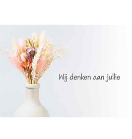 Wij denken aan jullie - Wenskaart Compassion