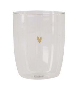 Zusss Drinkglas Hartje Transparant - Zusss
