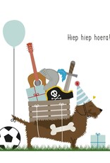 Hiep Hiep Hoera! - Wenskaart Frits