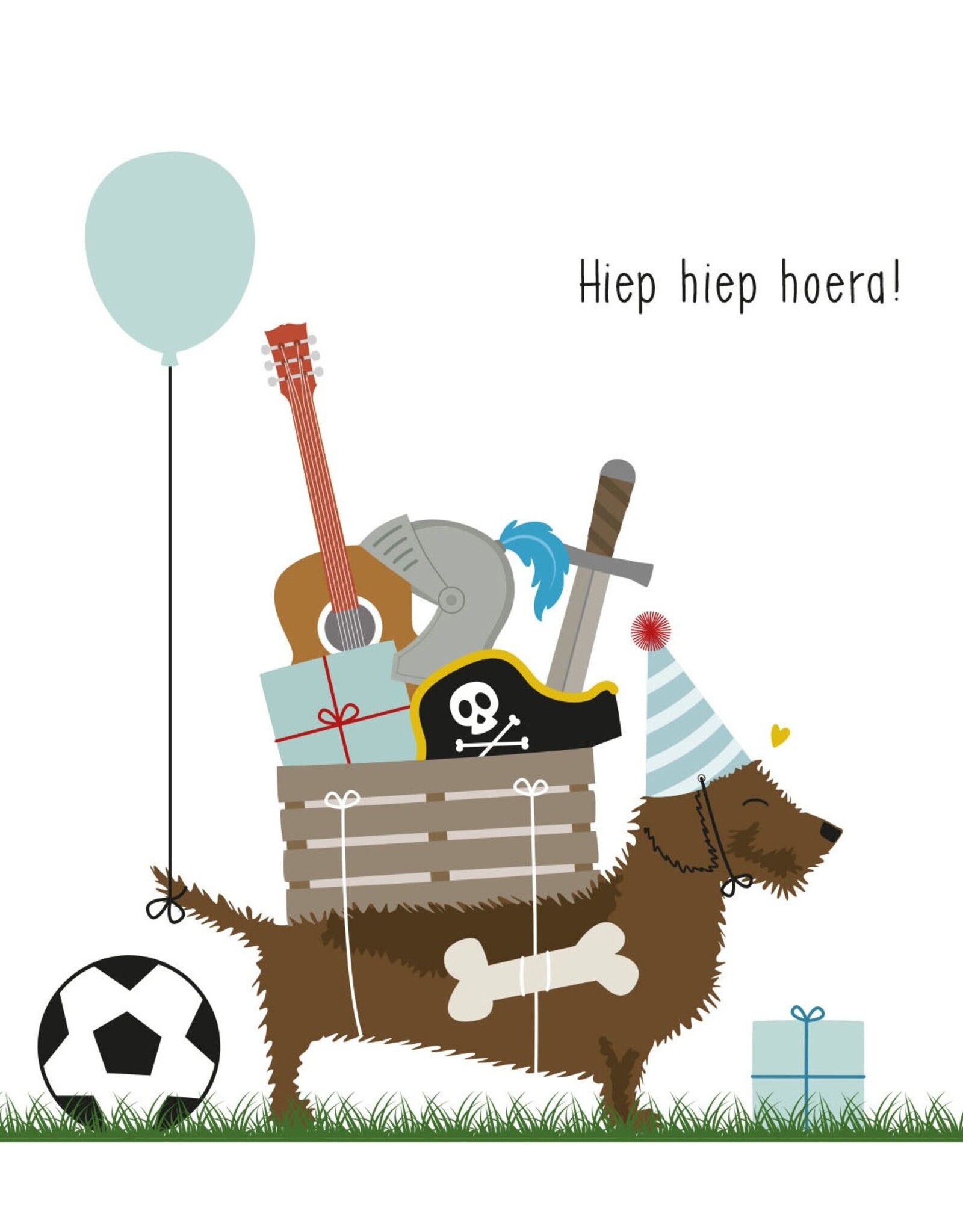 Hiep Hiep Hoera! - Wenskaart Frits