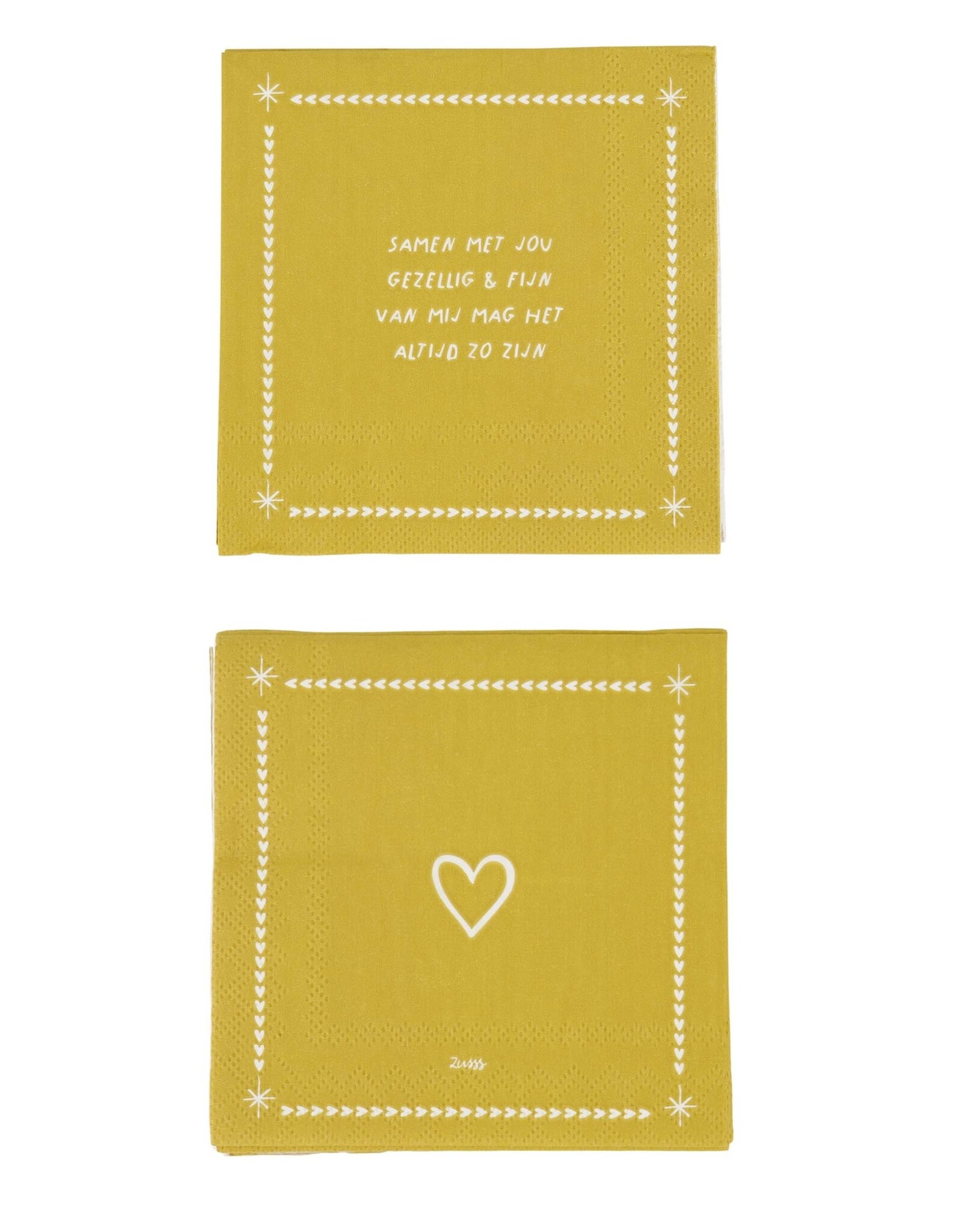 Zusss Servetten vierkant "Samen met jou" - Zusss
