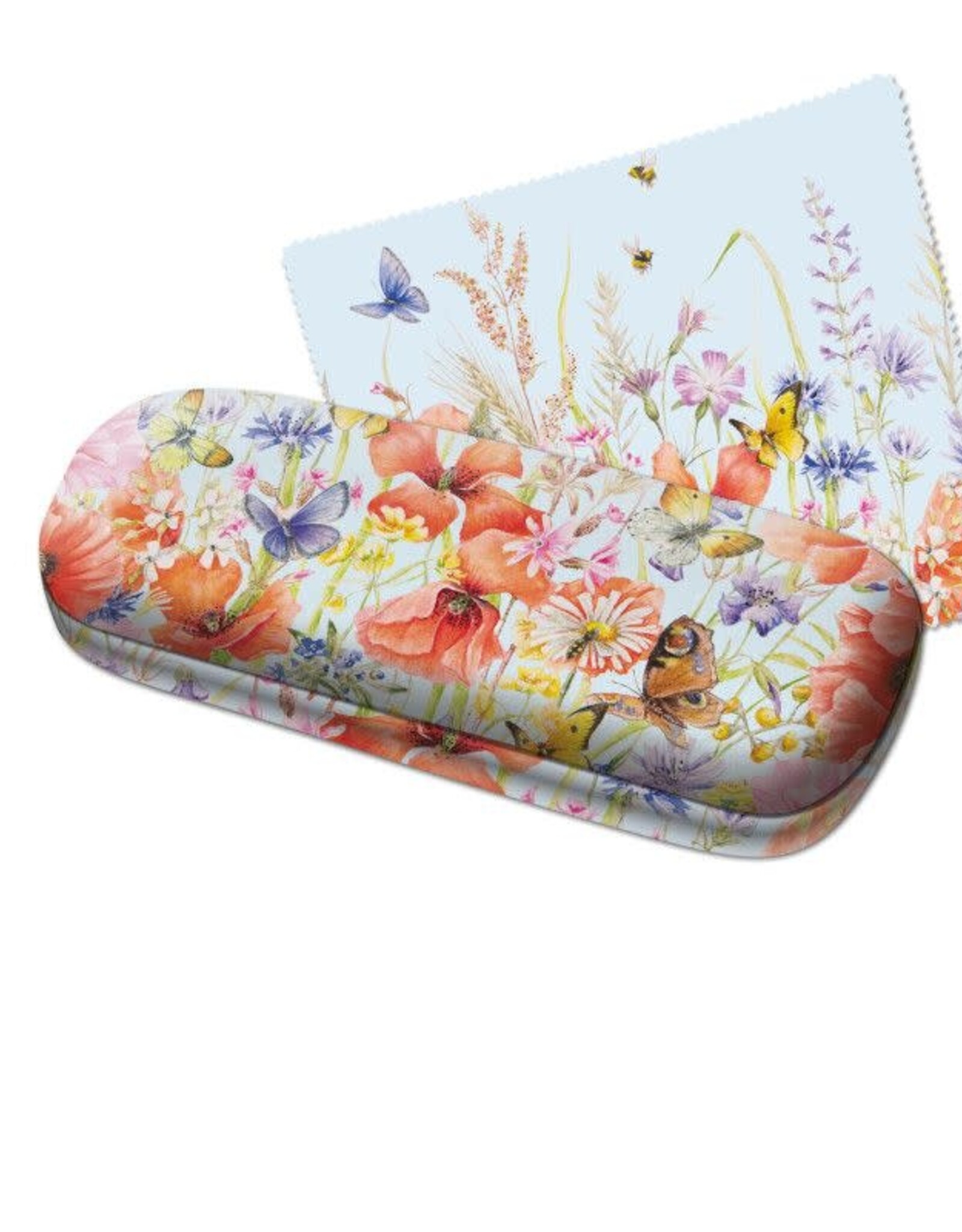 Brillenkoker incl. brillendoekje: Klaprozen, Janneke Brinkman-Salentijn