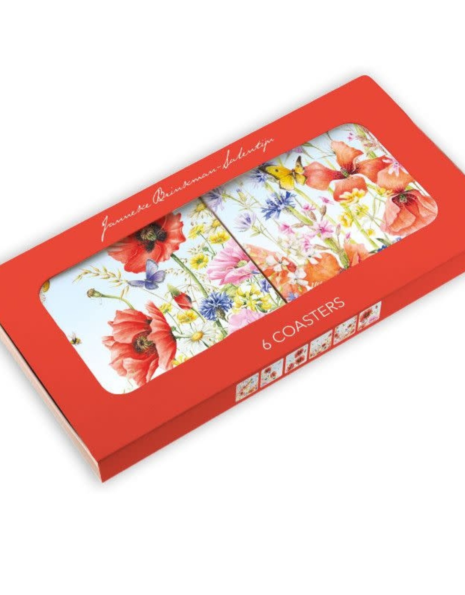 Onderzetters: Klaprozen, Janneke Brinkman-Salentijn