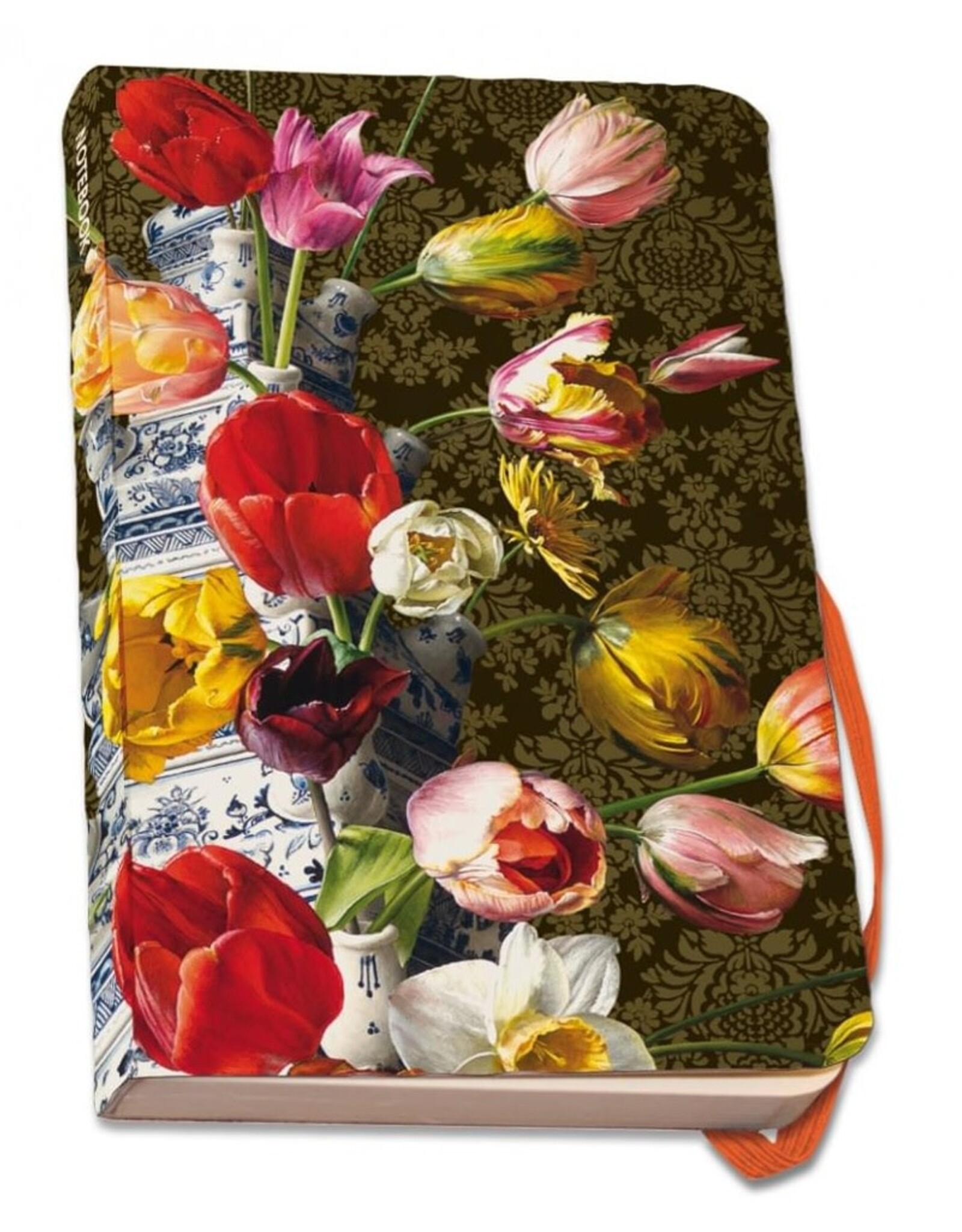 Notitieboek A6, zachte kaft: Bloemstilleven met Tulpenvaas, Roman Reisinger