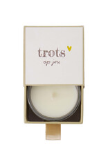 Zusss Geurkaars glas in schuifdoosje Trots op jou - Zusss