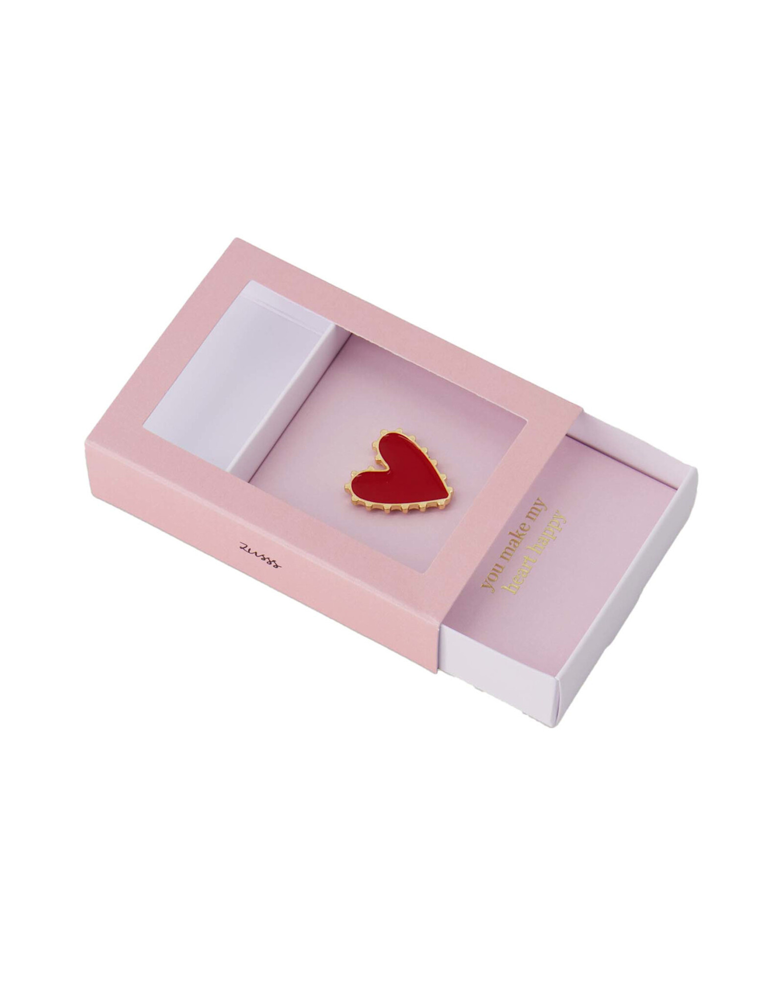 Zusss Broche in doosje You make my heart happy - Zusss