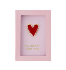 Zusss Broche in doosje You make my heart happy - Zusss