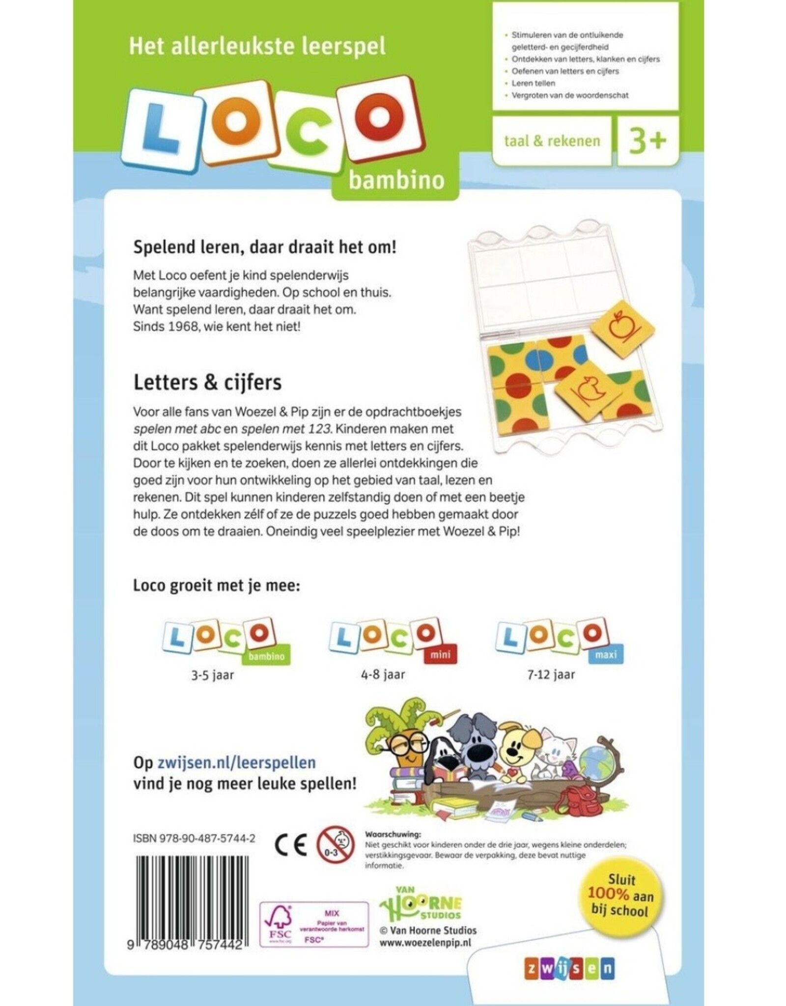 Loco Bambino Woezel & Pip pakket letters & cijfers