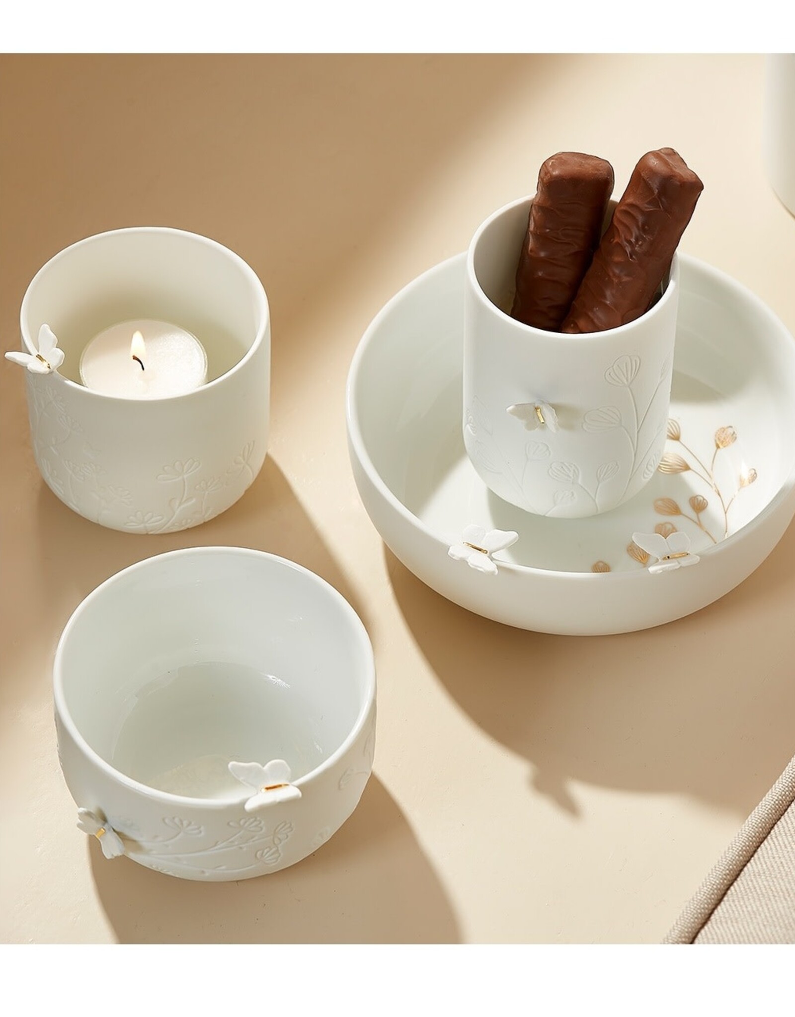 Räder Vlinder Theelichtje 7x9cm - Räder