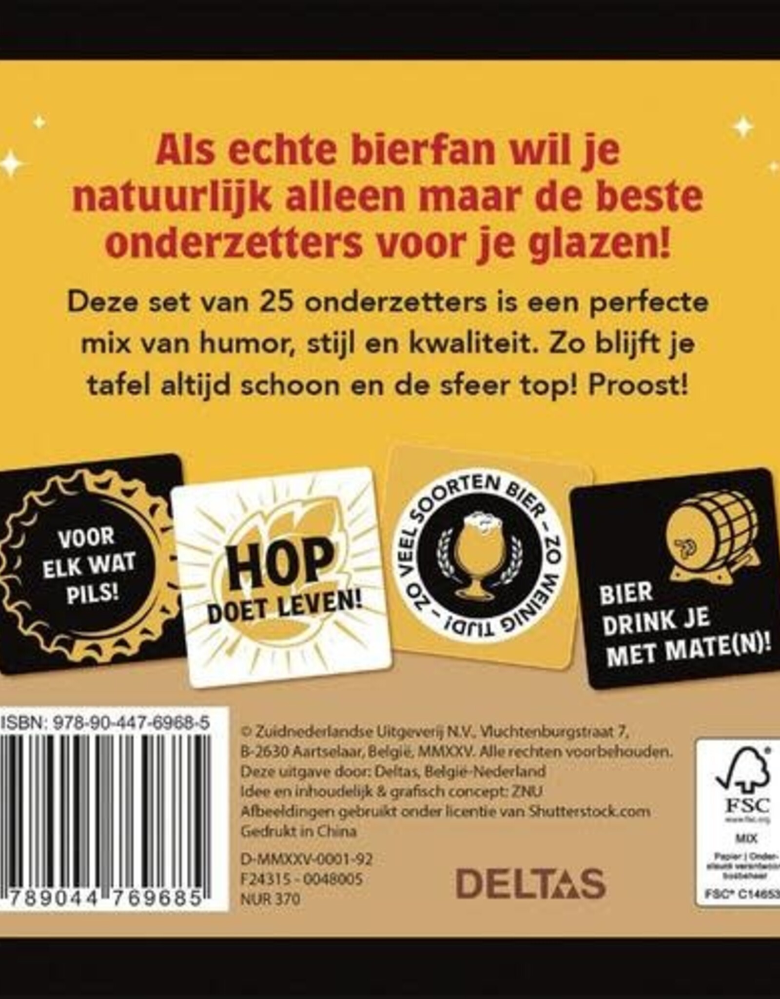 Deltas Don't Worry Bier Happy! - 25 Onderzetters