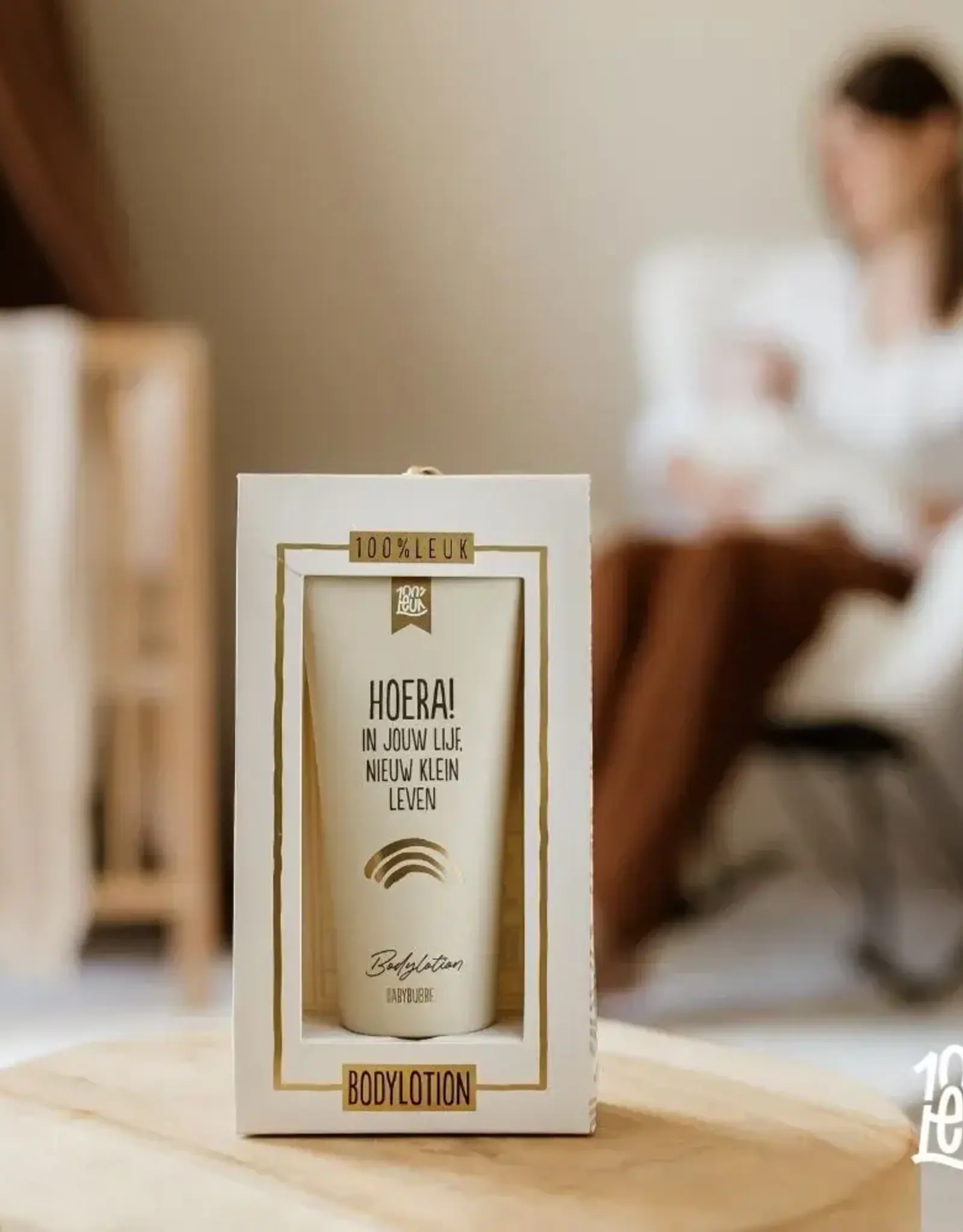 100% Leuk Bodylotion in cadeauverpakking "Nieuw Klein Leven" - 100% Leuk