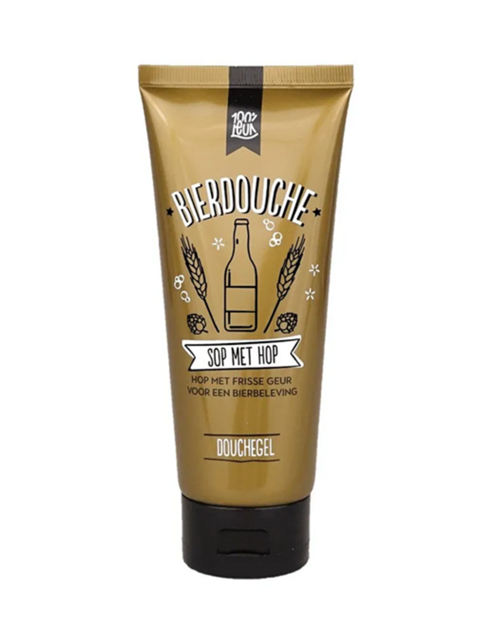 100% Leuk Douchegel tube in doosje "Bierdouche" - 100% Leuk