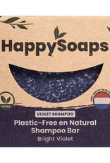 HappySoaps Shampoo Bar Bright Violet Zilver 70gram - HappySoaps