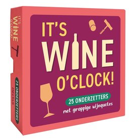 Deltas It's WINE o'clock! - 25 onderzetters
