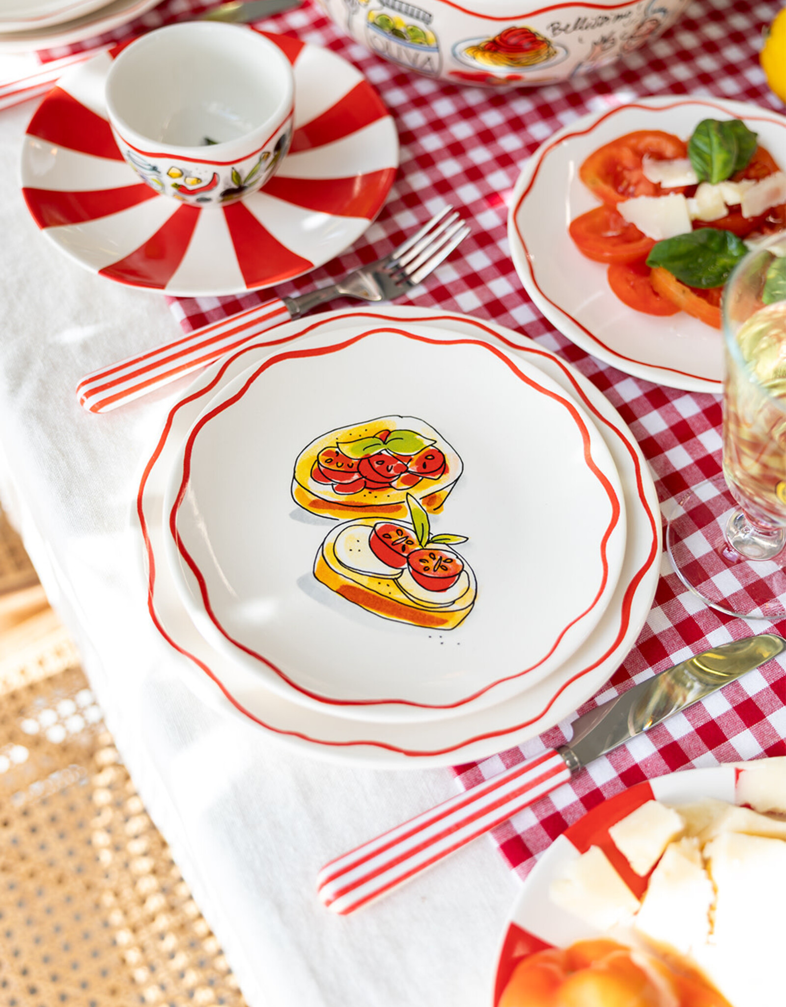 Blond Amsterdam Bord 18cm Bruschetta "Pasta" - Blond Amsterdam