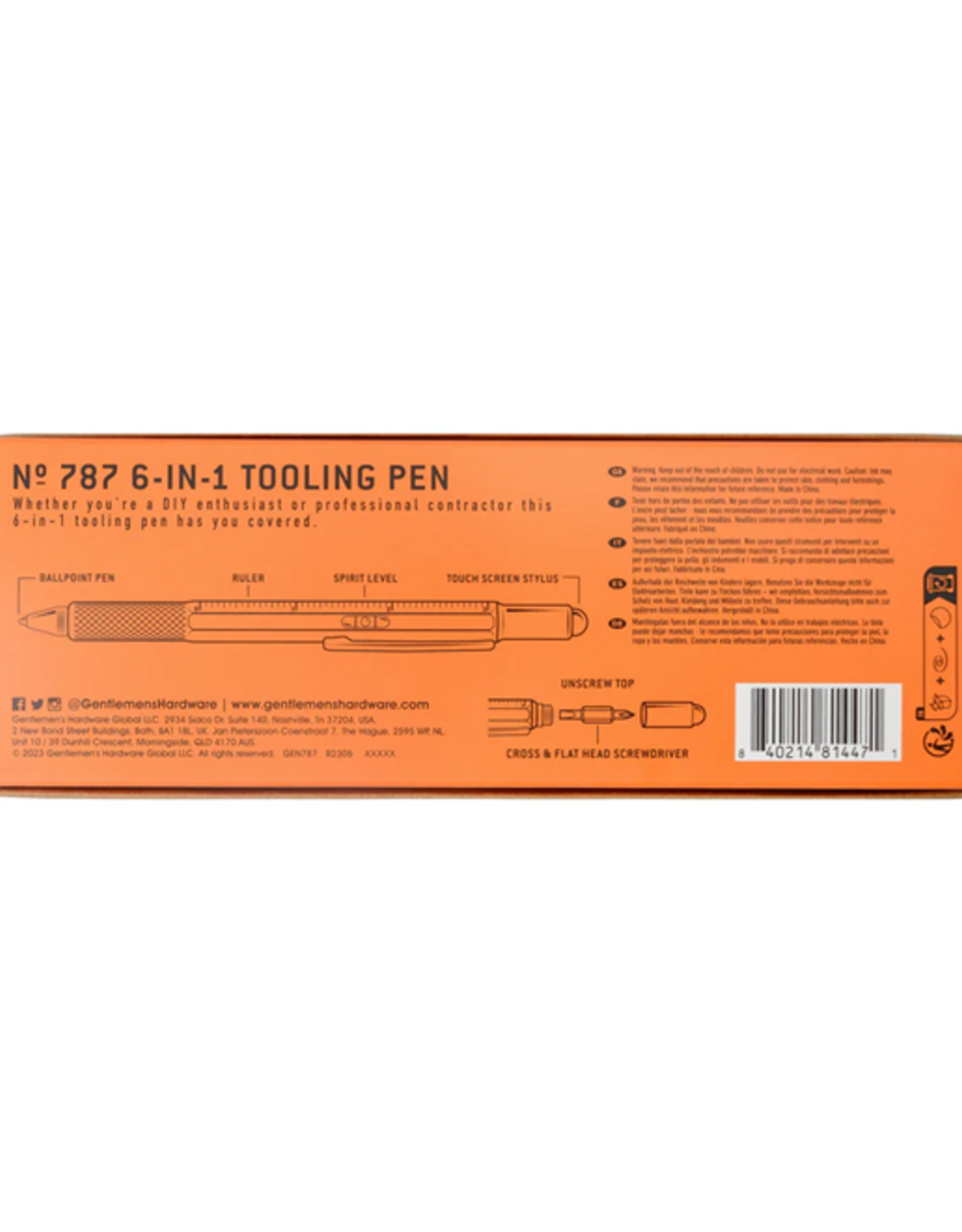 Gentlemens's Hardware 6-in-1 Tooling Pen - Gentlemen's Hardware