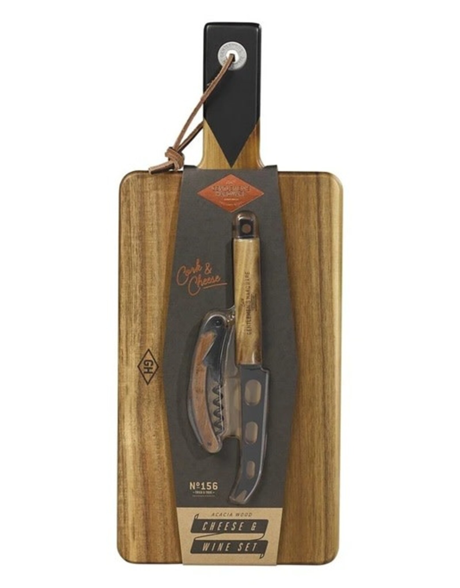 Gentlemens's Hardware Cheese & Wine Set with Knife & Bottle Opener - Gentlemen's Hardware