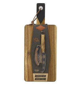 Gentlemens's Hardware Cheese & Wine Set with Knife & Bottle Opener - Gentlemen's Hardware