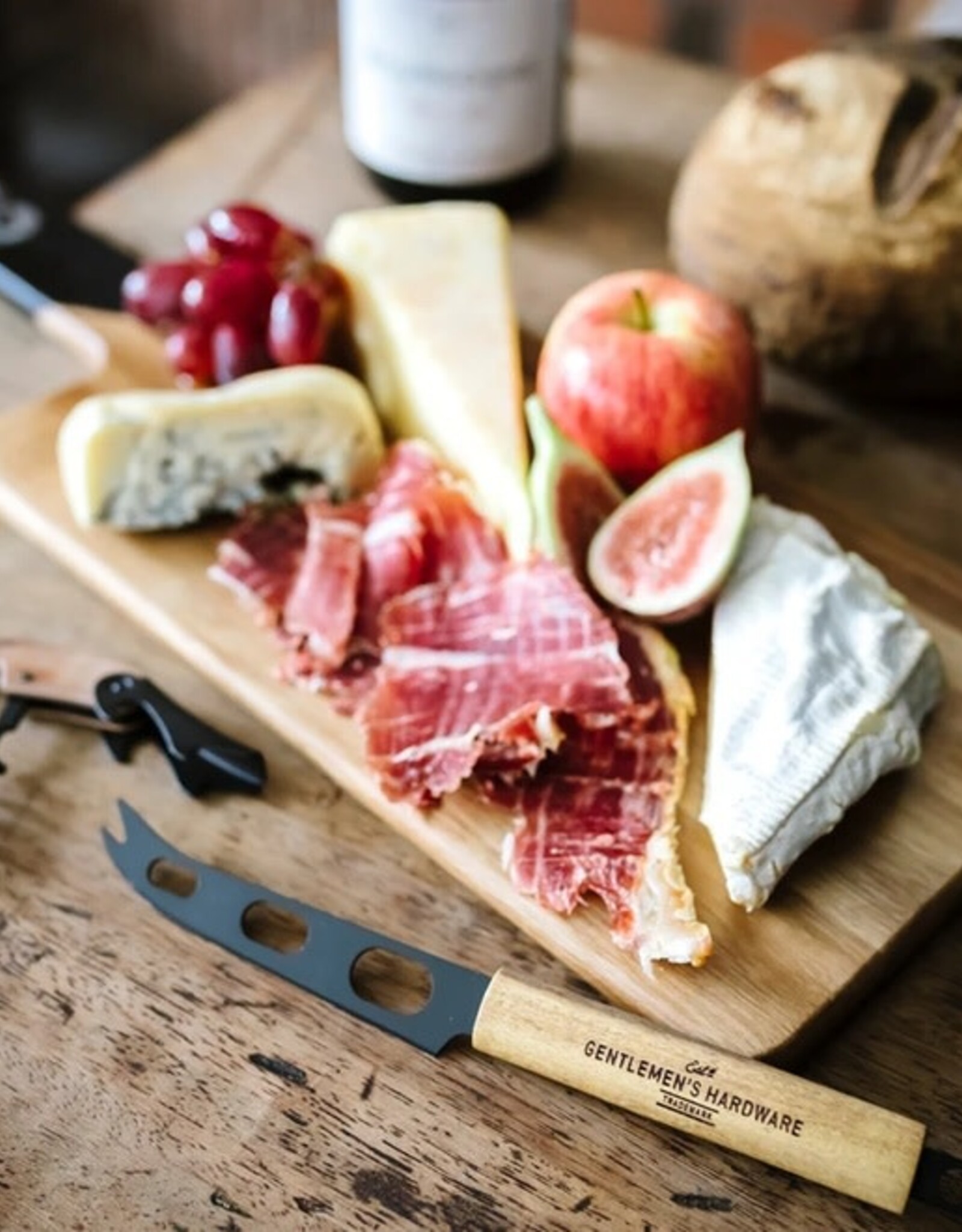 Gentlemens's Hardware Cheese & Wine Set with Knife & Bottle Opener - Gentlemen's Hardware