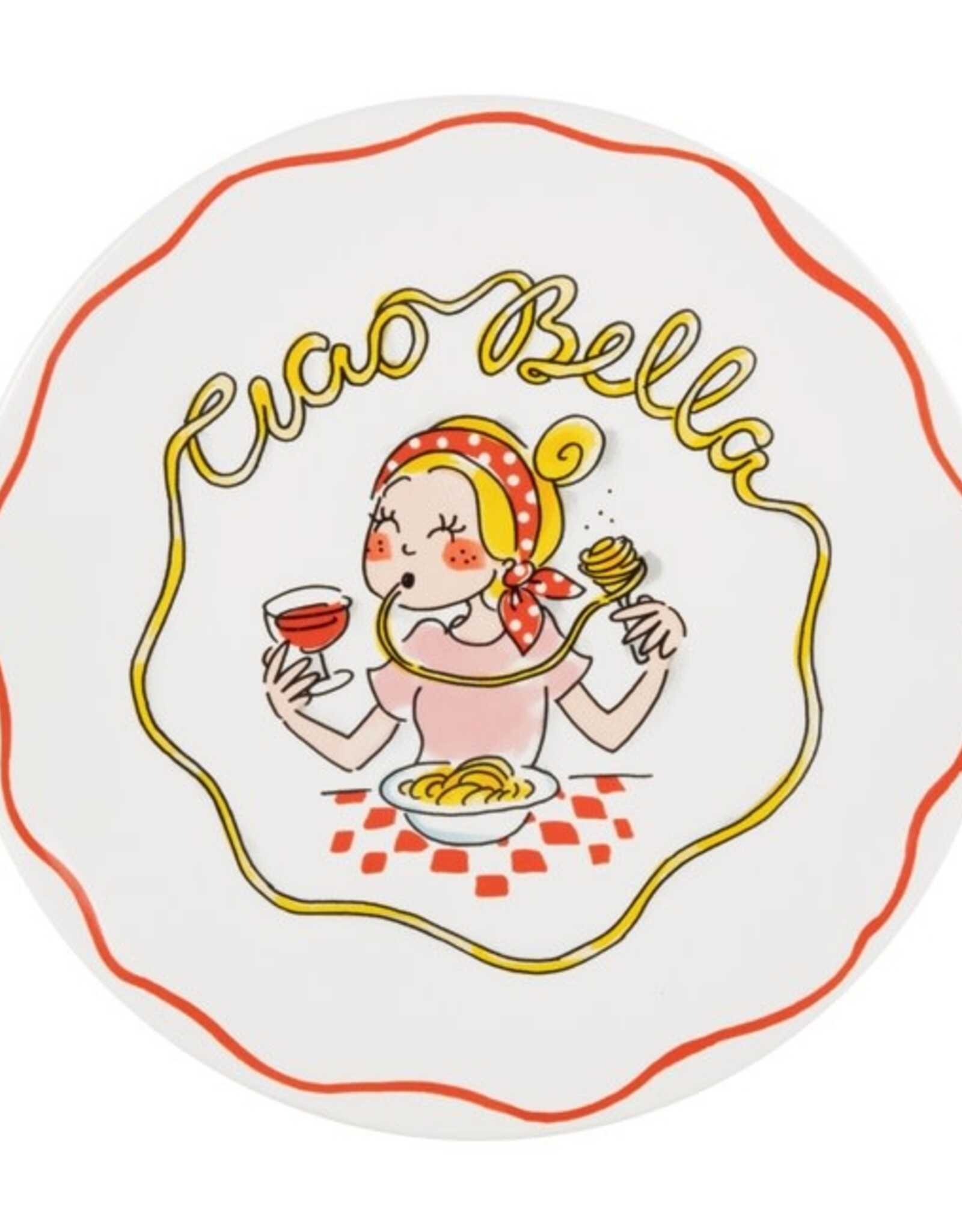 Blond Amsterdam Bord 22cm Ciao Bella "Pasta" - Blond Amsterdam