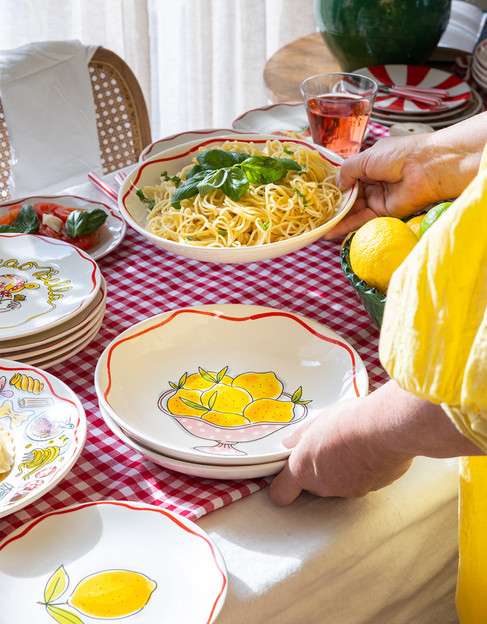 Blond Amsterdam Diep Bord 23cm Lemon "Pasta" - Blond Amsterdam